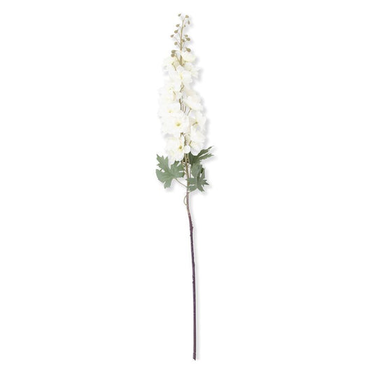 White Delphinium Stem 37"