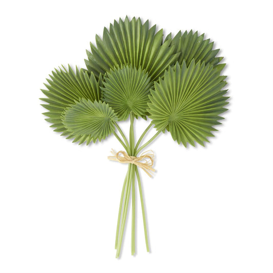 Real Touch Fan Palm Leaf Bundle 17"