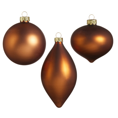 Matte Brown Ornament - 3 styles