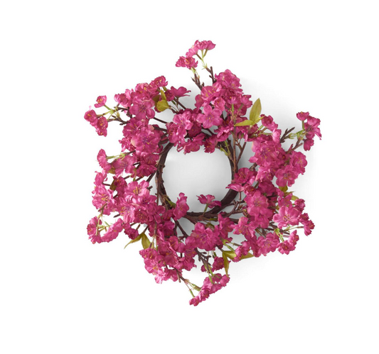 Fuchsia Cherry Blossom Candle Ring