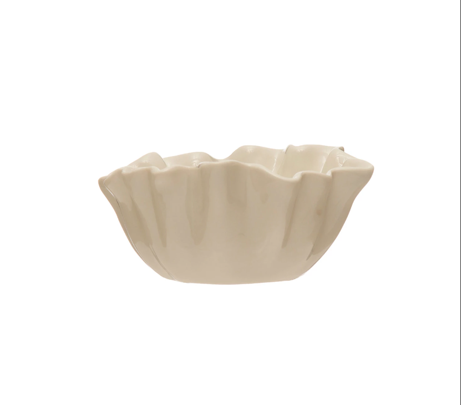 Fluted Bowl- White- Small