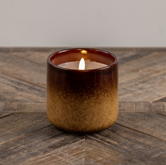 Brown and Tan Flameless Candle - 4"