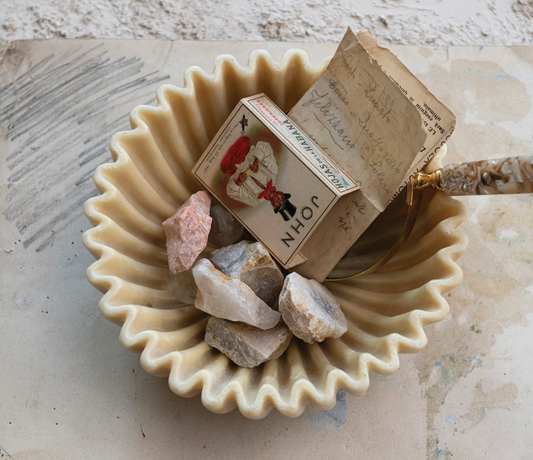 Ivory Fluted Bowl