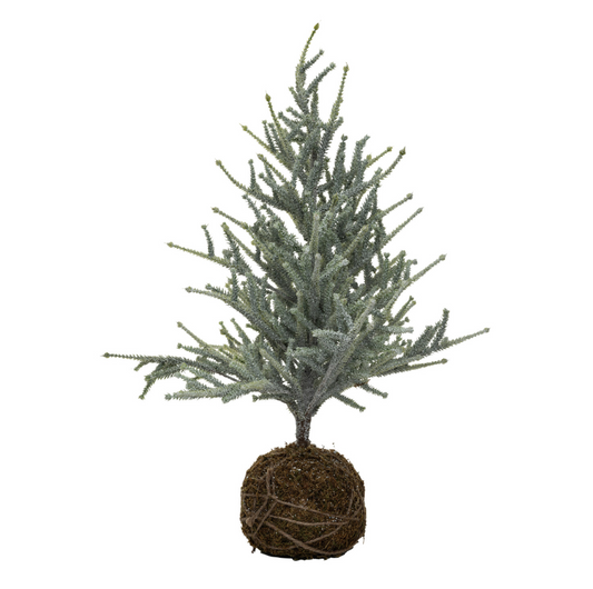 Faux Spruce Tree with Moss Ball Base