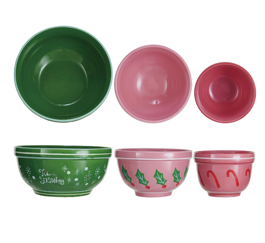 Holiday Mixing Bowls - 3 Sizes