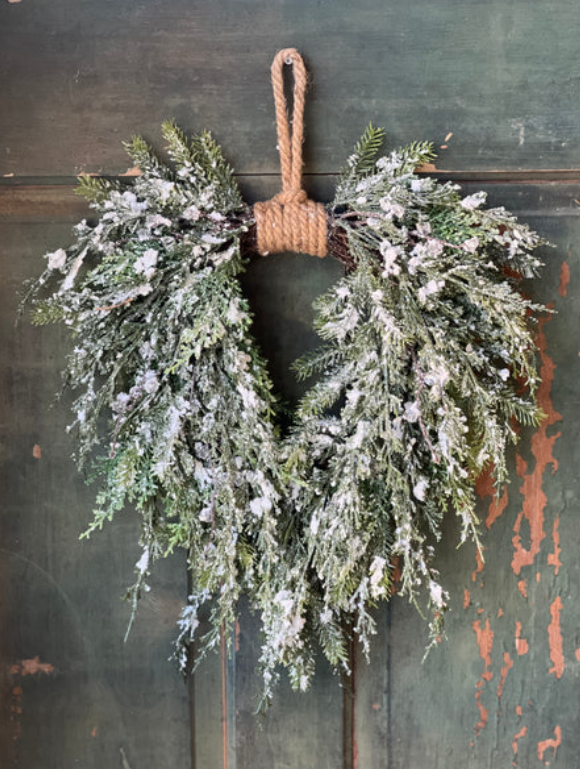 Prismatic Greens Wreath - 19"