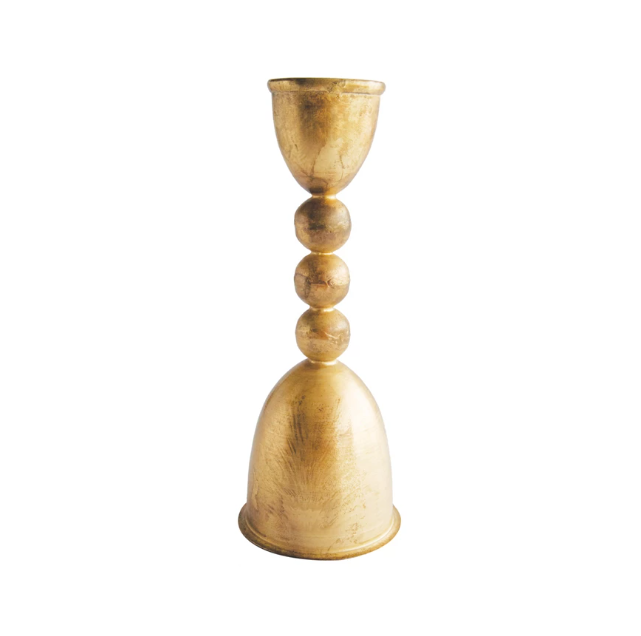 Katherine Brass Taper Candle Holder- Large