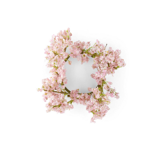 Pink Wild Blossom Candle Ring