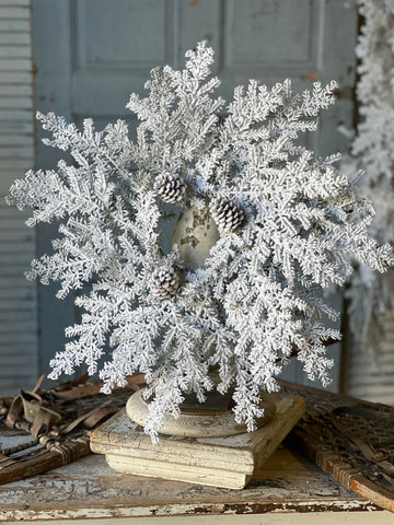 Snowy Hemingway Fir Candle Ring