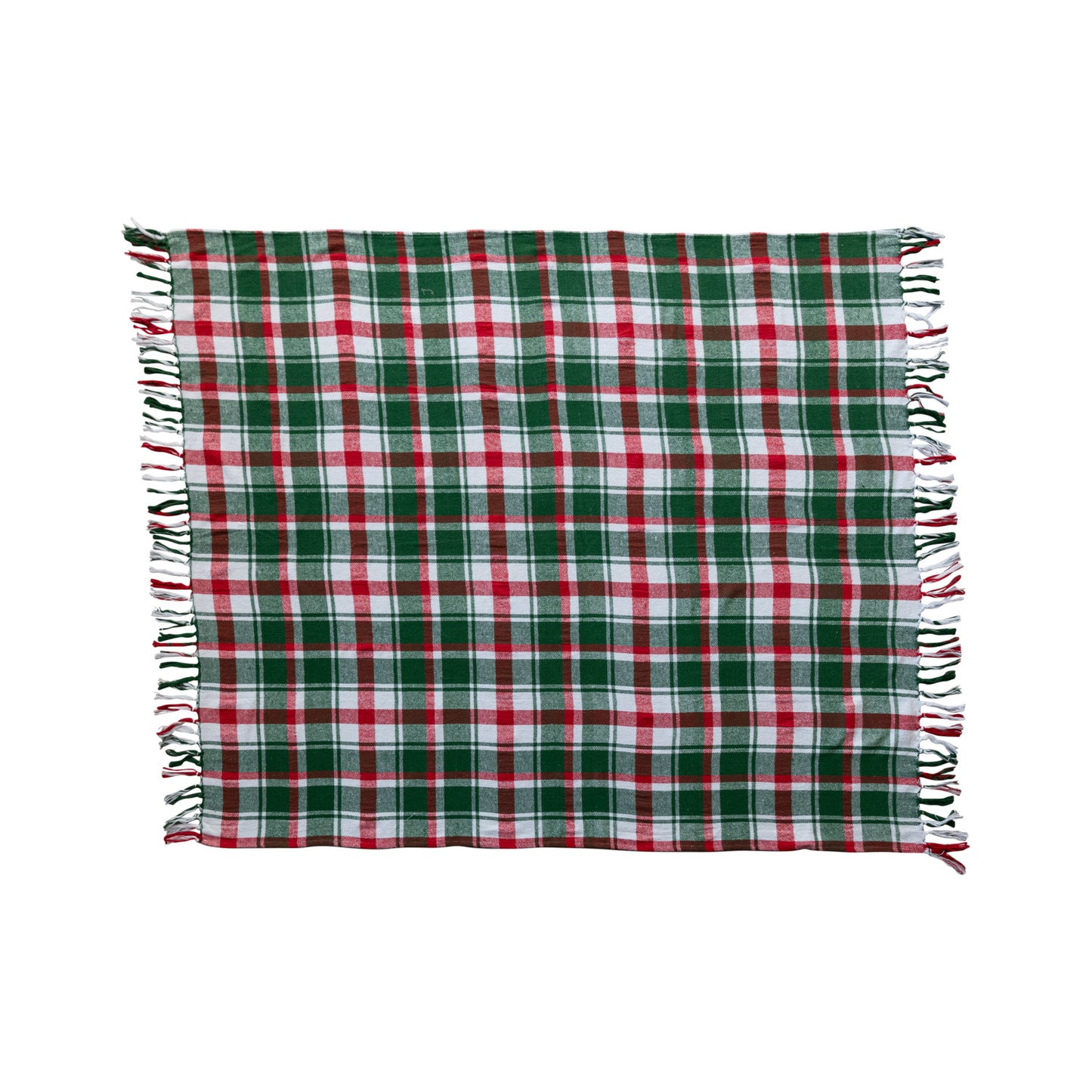 Cotton Flannel Plaid Throw