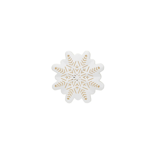 LED Stoneware Snowflake - small