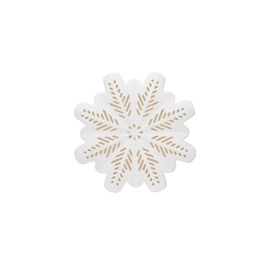 LED Stoneware Snowflake - Large