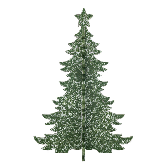 Distressed Green Interlocking Tree - Small