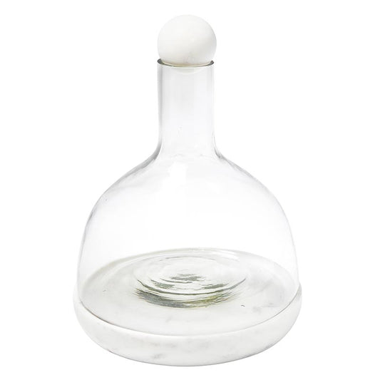 Glass and Marble Carafe