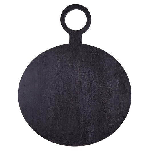 Black Round Serving Board