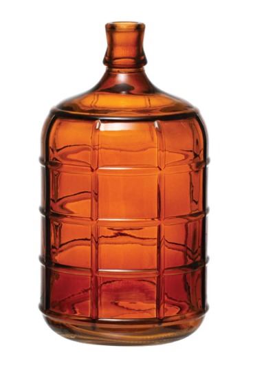 Check Pattern Amber Bottle - Small