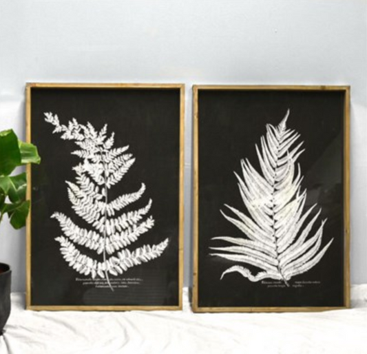 Fern Wood Wall Art - 2 Styles